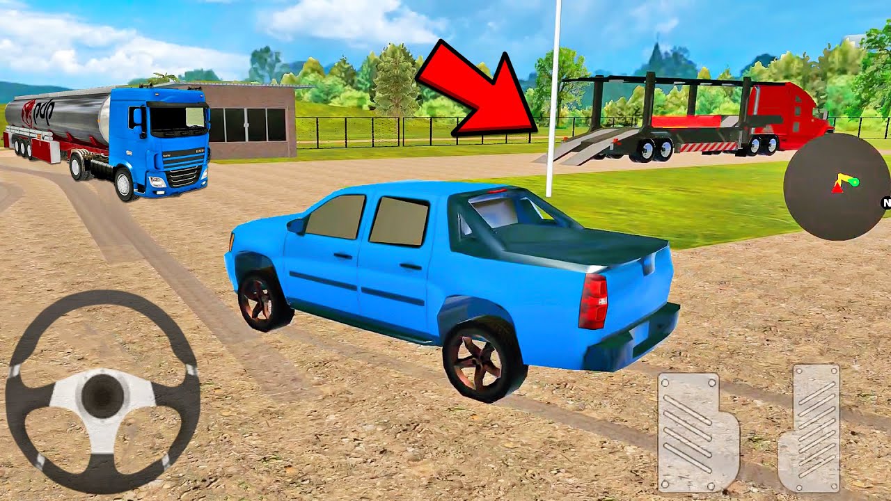 Pickup Car Transport Truck Simulator Offroad Drive Mobile Gameplay