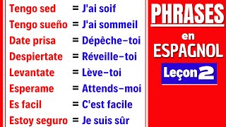 Les PHRASES pour apprendre L'ESPAGNOL rapidement et facilement | Cours d'Espagnol en Français 🔹#2 screenshot 5