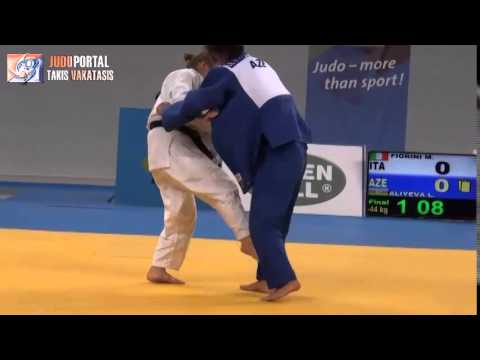 European Judo Championships Cadets Athens 2014 Final -44kg FIORINI Michela (ITA) - ALIYEVA (AZE)