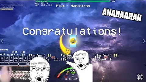 [lvl.17] [ADOFAI Custom Clear] Plum - Maelstrom (Map by RedCRP)