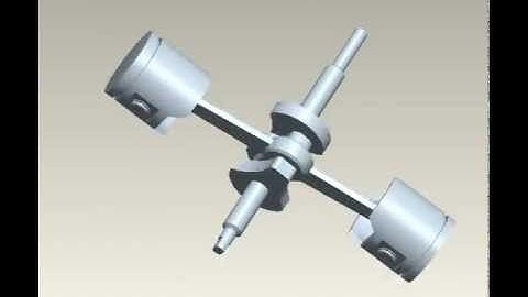 Animation Opposed Piston Using Pro Engineer