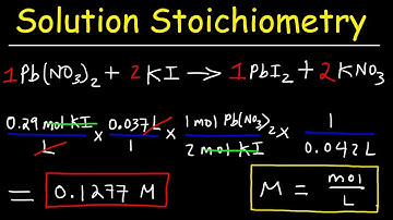 Solution Stoichiometry  - Finding Molarity, Mass & Volume
