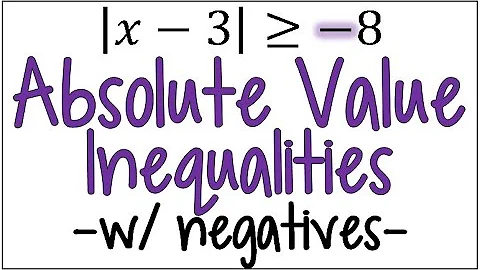 All Real Numbers or No Solution? How to Solve an Absolute Value Inequality with a Negative
