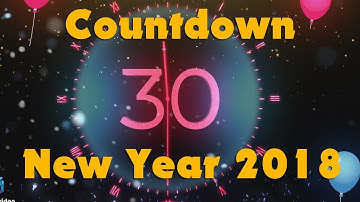 Countdown New Year 2018 | wishes video | whatsapp video | 30 sec