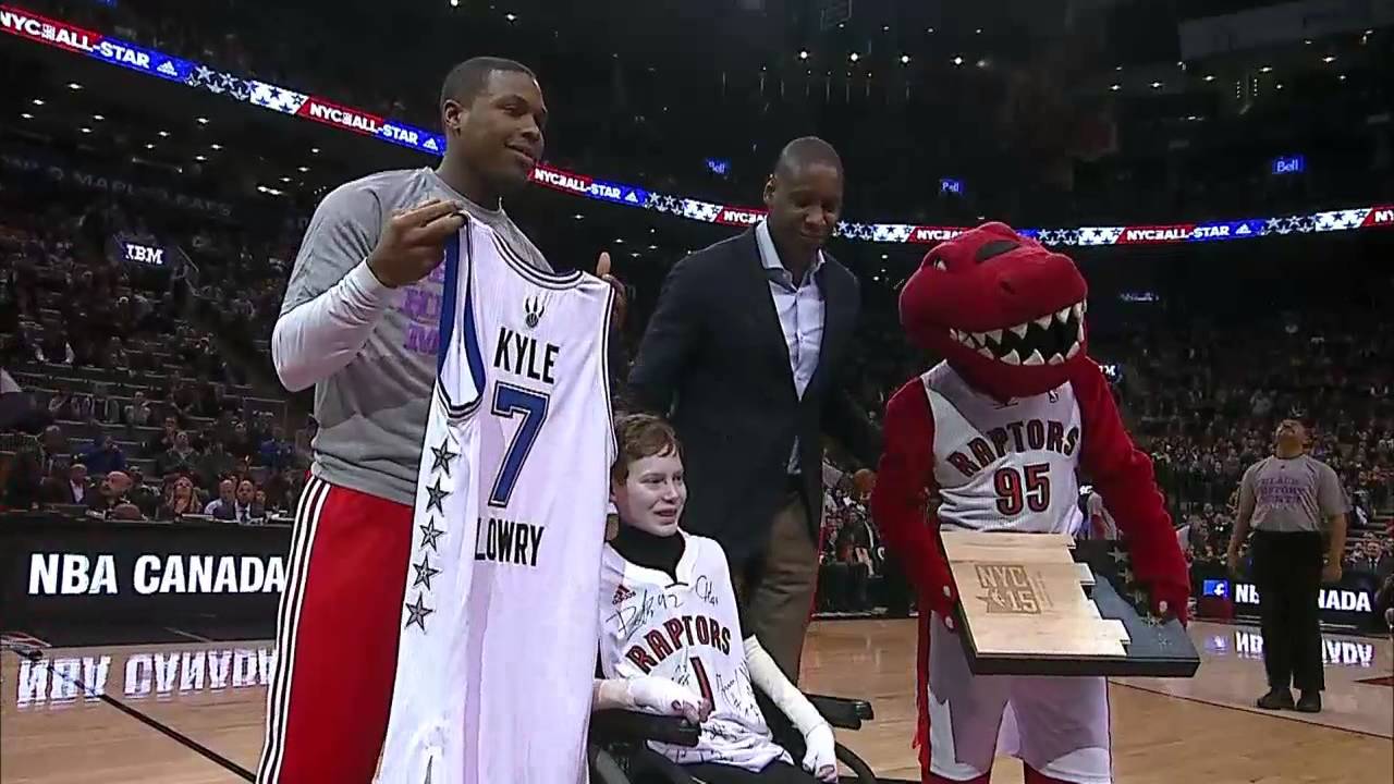 Kyle Lowry Receives All-Star Jersey - February 11, 2015 