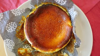 Basque-style Cheesecake (can be made with a blender) ミキサーで作れるバスク風チーズケーキ（バスチー）