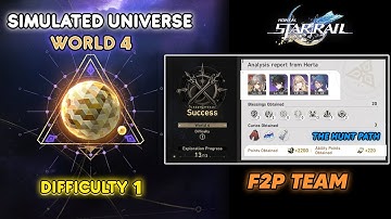 Simulated Universe World 4 (F2P TEAM) | Difficulty 1 | The Hunt [Honkai Star Rail]