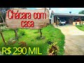 CHÁCARA COM CASA 150M² DE 4 QUARTOS | 4 TANQUES PARA PEIXE