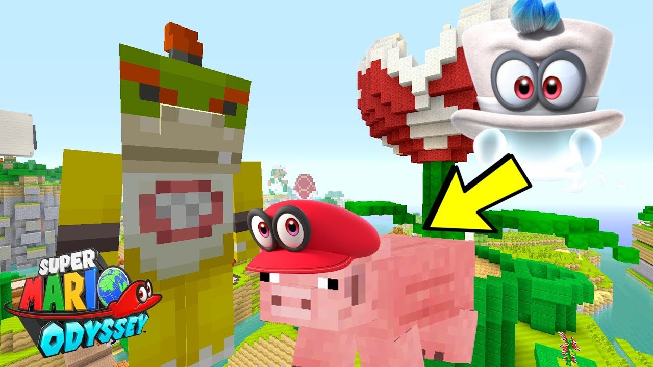大乱闘スマッシュブラザーズ スーパーマリオ オデッセイ Minecraft オデッセイクラフト】マイクラの世界でマリオオデッセイの世界を