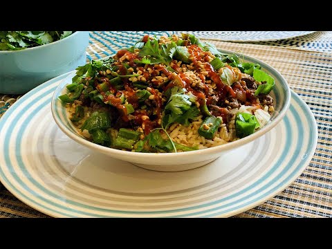 recette-à-la-viande-hachée-en-15-minutes,-boeuf-haché-à-coréenne
