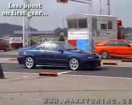 Opel calibra Turbo super aceleration 0 - 207,7km/h in only 11,48 seconds