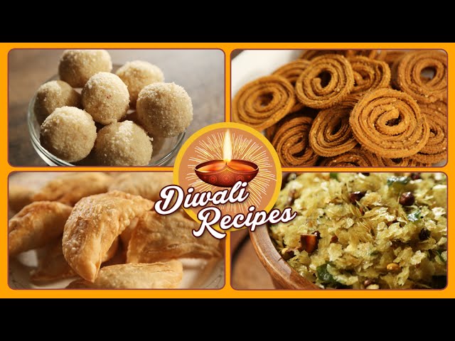 Diwali Special Recipes | Chivda, Rava Laddu, Chakli, Karanji | Complete Faral by Archana in Marathi | Ruchkar Mejwani