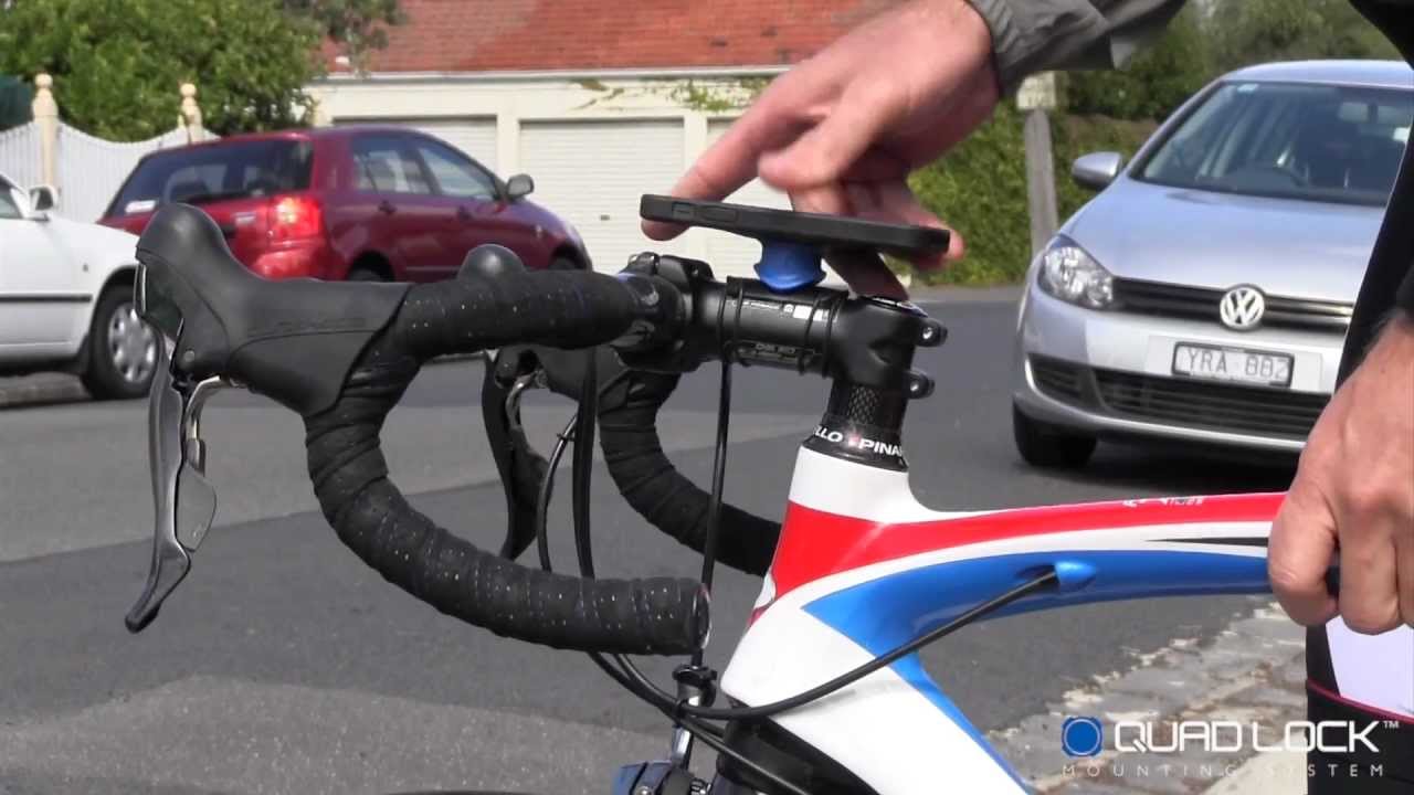 iPhone Road Bike Mount - YouTube