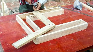 DIY Skills In Woodworking // Craft Woodworking Ideas From Wooden Pallets - Outdoor Chair