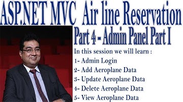 4- Airline Reservation System On ASP.Net MVC, Admin Panel Part I
