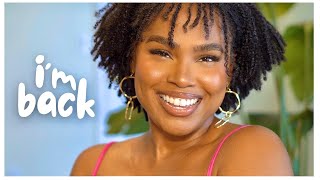 I'm Back! | Talking About Pivoting & My New Micro Starter Locs |  SPRING MAKEUP Over 30