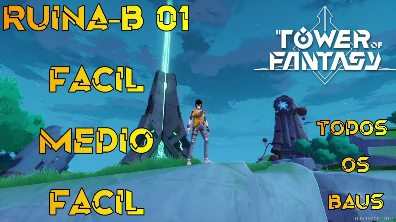 TODOS OS BAÚS DA RUÍNA B-01 (FÁCIL) TOWER OF FANTASY 