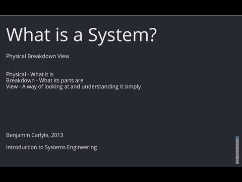 Physical Breakdown View What Is A System