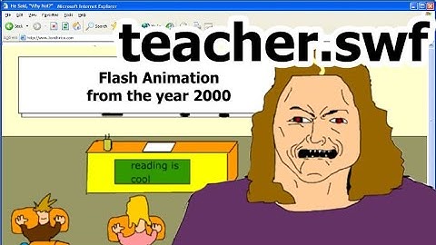 teacher.swf - July 27th, 2000 - Early Flash Animation