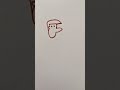 Face with number 5! #drawing #easy #stepbystep #art #shorts #funny