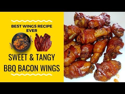 Sweet & Tangy BBQ Bacon Chicken Wings | Easy Chicken Wing Recipes