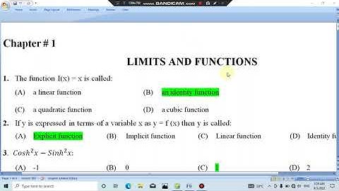 2nd year math Limits and Functions Important mcqs solved | Limit and functions mcqs