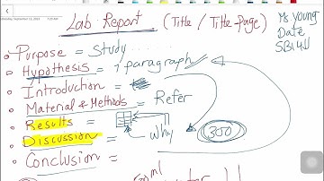 Writing lab report