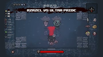 The Binding of Isaac Repentance speedrun 8 min 36 seconds (Azazel)