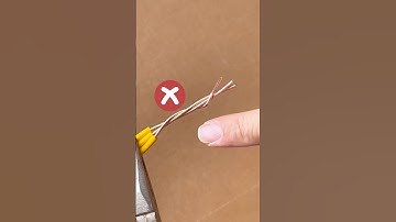 Remember this trick to twist electrical cords safely #diy #diytips #electric
