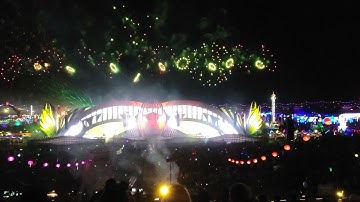 EDC las vegas 2021 drone and fireworks time lapse!