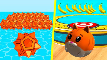 Going Balls (Banana Frenzy) vs AZ Run (ABC Ball Runner) - Max Level Android, iOS | Levels 44, 45, 87