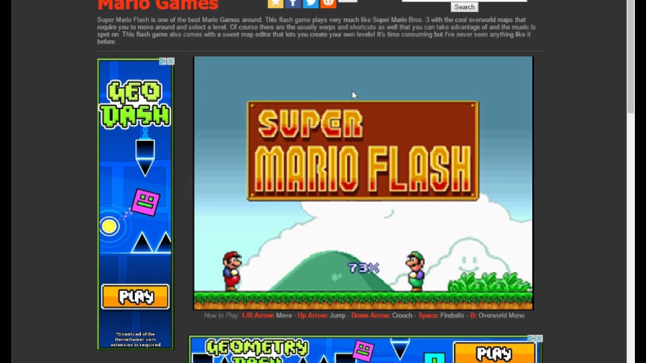 Super Mario Flash - Play Super Mario Flash at Friv EZ