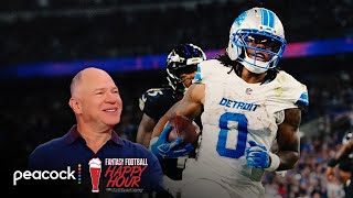 Lions-Ravens fantasy takeaways: Gibbs, Montgomery go wild | Fantasy Football Happy Hour | NFL on NBC