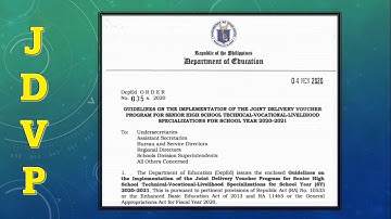 JDVP Joint Delivery Voucher Program SIMPLY EXPLAINED