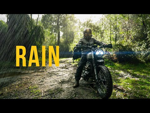 Motorcycle Camping in BAD Weather | Rain Camping ASMR