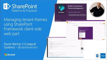 Community Demo - Managing tenant themes from SharePoint Framework web part