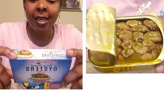 Chicken of The Sea fancy smoked Oysters in Oil  #mukbang  #oysters #foodie by AKIYIAKELLY 147 views 2 months ago 5 minutes, 17 seconds