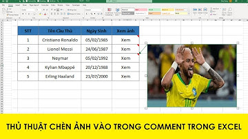 Thủ thuật chèn ảnh vào trong Comment trong Excel