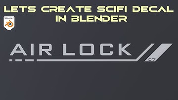 How I Make Cool Sci-Fi Decals in Blender!