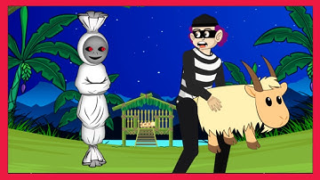 Pocong Lucu VS Pencuri Kambing Untung ada Pocong - Kartun Hantu Lucu #pocong #lucu