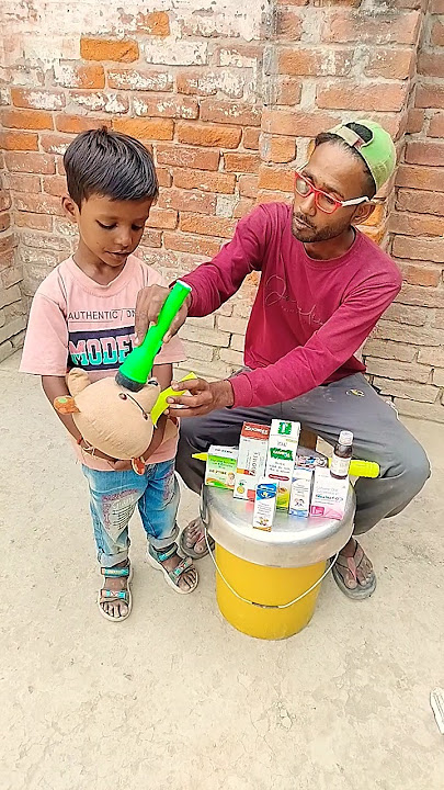 💉😭👍Doctor ji, my baby is unwell, give him double injection💉👍😭#viral#shorts#short #shor #sad