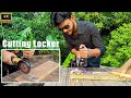 cutting door lock using grinding machine #doorlock