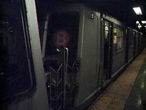 B train at Broadway-Lafayet...  Street