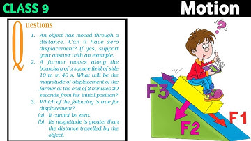 An object has moved through a distance. Can it have zero displacement ? If yes, support your answer