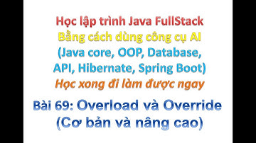 [Khóa học Java FullStack bằng công cụ AI] Bài 69: Overload và Override Cơ bản và nâng cao