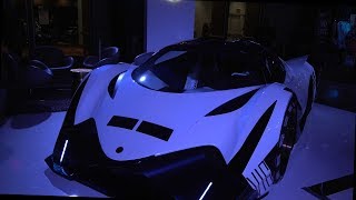 🚗 Devel Sixteen (Hypercar 5000HP V16) North American Debut at the Canadian AutoShow 2019 🏎️🚘🚙 (4K)