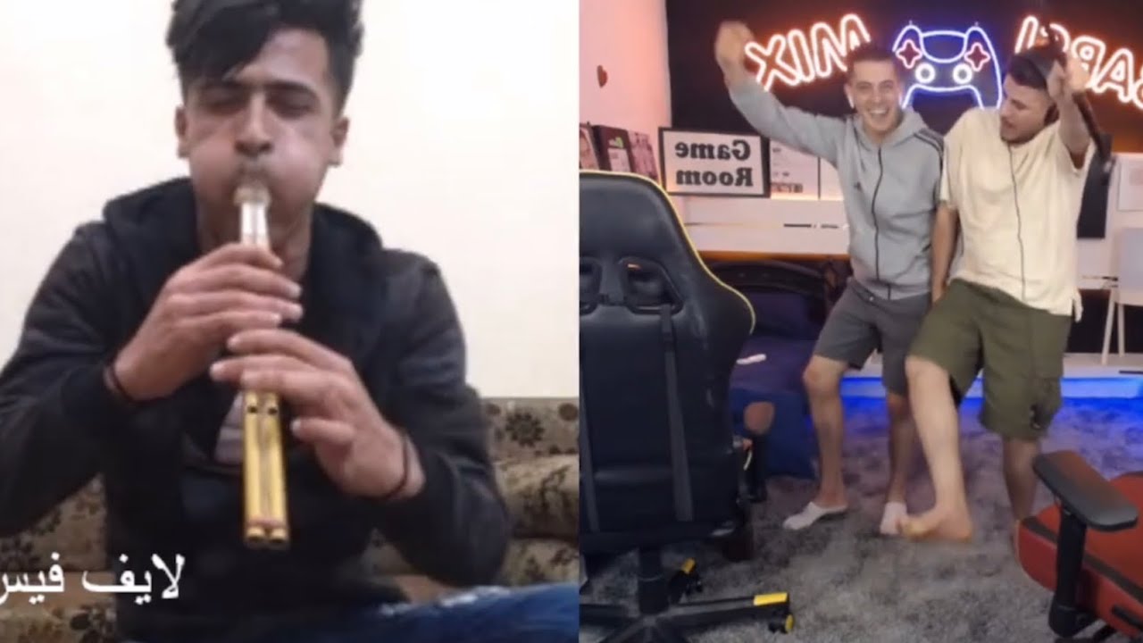 شاهد عبسي و مكس يلتقون مع عازف مشهور و يدبكو في اومي تي في