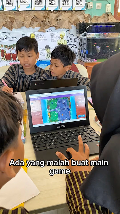 Kerandoman anak sd kalau belajar pake laptop #shorts