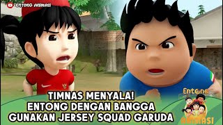 TANDING SEPAK BOLA! ENTONG DAN MEMED BUKTIKAN SIAPA YANG LEBIH HEBAT - ENTONG ANIMASI