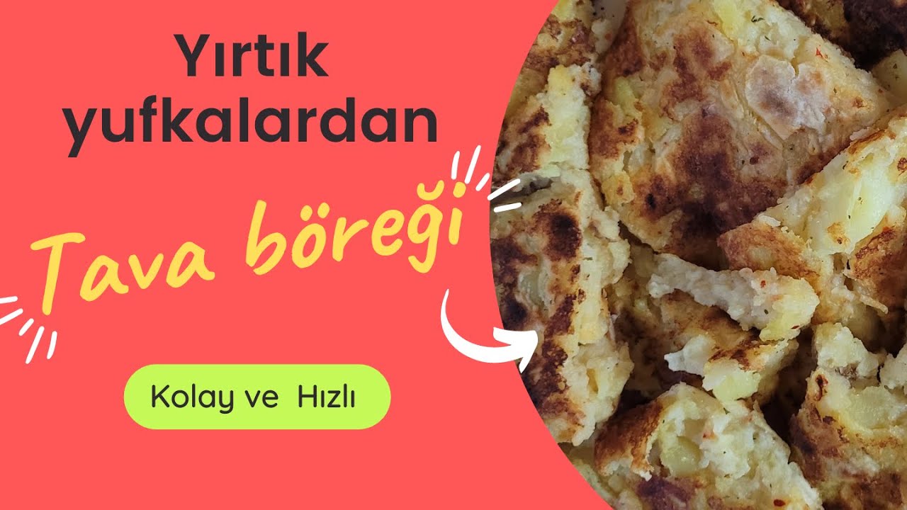???? 15 DK DA PİŞİYOR????YIRTIK YUFKALARDAN KOLAY TAVA BÖREĞİ #yemektarifi #tavaböreği #recipe